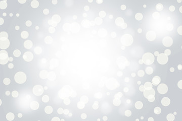 abstract grey and silver background with sparkle glow white. texture pattern soft light gray bokeh effect and shiny glitter. texture grey blur and silver light bokeh white dreamy. dreamy glow elegant