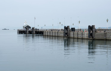 Pier and clear sky