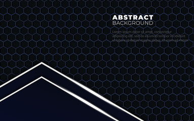 Abstract modern pattern of dark blue background