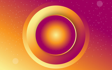 abstract shape with gradient background