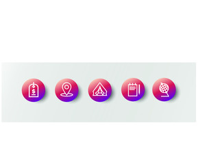 Small set of icons for social media or site