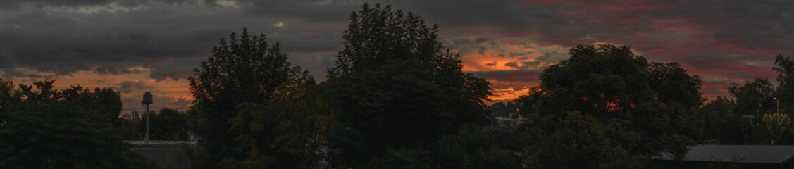 sunset panoramic