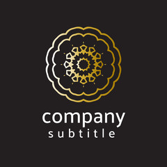 Fototapeta premium ornament gold logo
