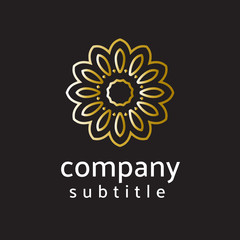Fototapeta premium ornament gold logo