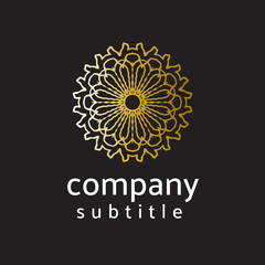 Fototapeta premium ornament gold logo