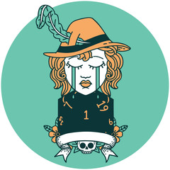 human bard character face icon