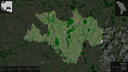 Briceni, Moldova - composition. Satellite