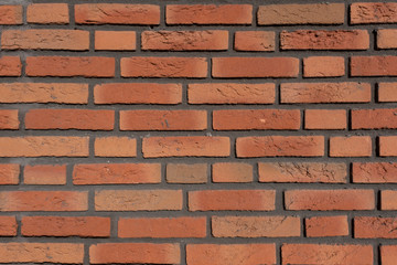 brick wall of red color. Texture