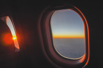 The first light of the day came out from behind the clouds to welcome travelers flying to Japan.