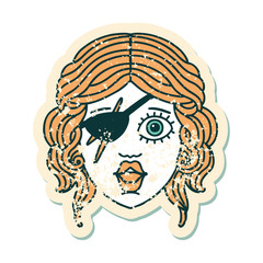 human rogue character grunge sticker