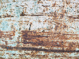 Texture of painted rusty metal. close up