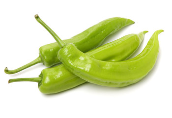 peppers on a white background