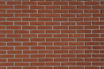 brick wall of red color. Texture