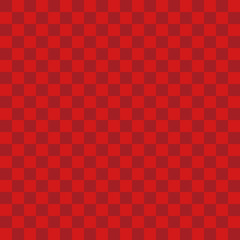 市松模様　赤×赤　S