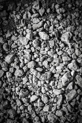 Construction stone crushed stone as abstract background.