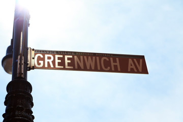 GREENWICH AV - Greenwich Avenue is a southeast-northwest avenue located in the Greenwich Village....