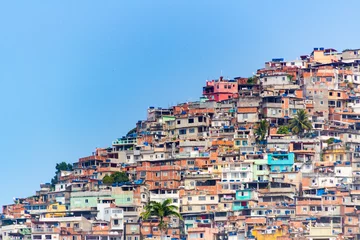 Tuinposter Rio de Janeiro hill vidigal since the Leblon district in Rio de Janeiro.