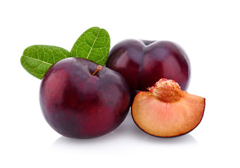 plum isolated on white background