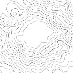Contour topographic map. Geographic grid map background. Vector illustration.