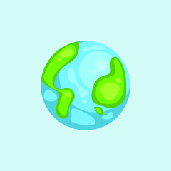 Minimalistic world map concept isolated on background. World planet, vector earth sphere illustration