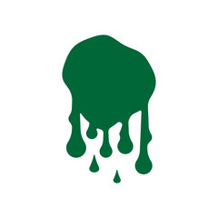 Paint drip icon for graffiti blob stickers. vector illustration
