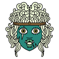 orc barbarian character face illustration