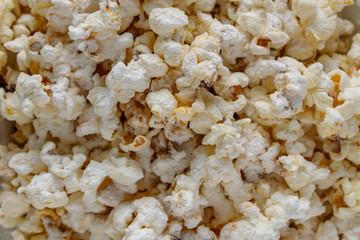 Fried popcorn texture large macro