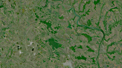 Şoldăneşti, Moldova - outlined. Satellite
