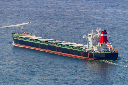 oil tanker sailing in the guanabara bay in rio de janeiro.