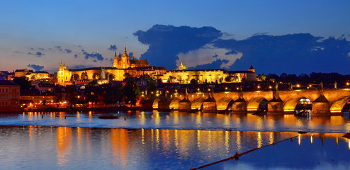 Fototapeta na wymiar landscape of Prague,Czech Republic