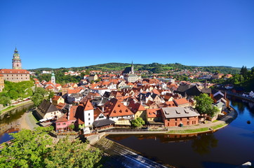 Fototapeta na wymiar landscape of cesky krumlov,Czech Republic