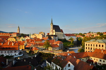 landscape of cesky krumlov,Czech Republic