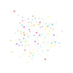 Festive confetti. Celebration stars. Colorful star