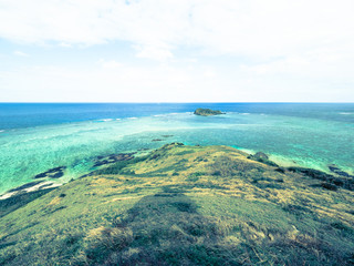Fototapeta na wymiar 沖縄、石垣島の平久保崎の風景