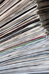 pile of magazines