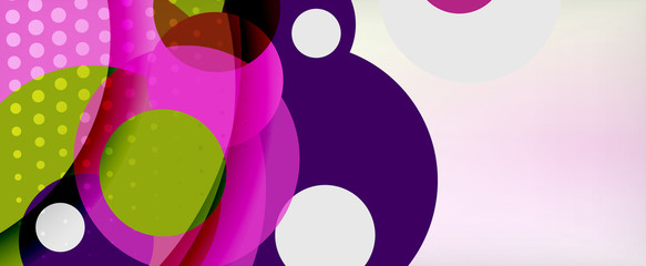 Fototapeta premium Trendy simple circle abstract background, dynamic motion concept. Vector Illustration For Wallpaper, Banner, Background, Card, Book Illustration, landing page