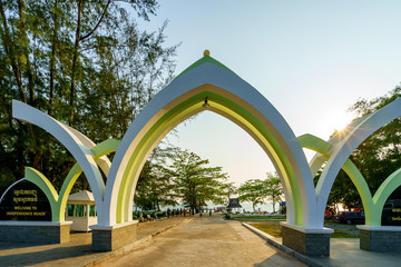 Fototapeta na wymiar Independence beach, Sihanoukville, Cambodia.