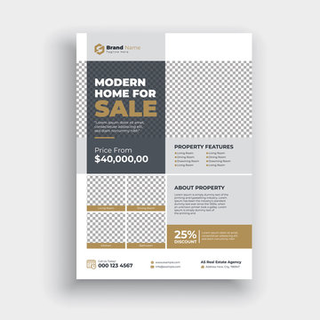 Professional Creative and Modern Corporate or real estate Flyer Template
