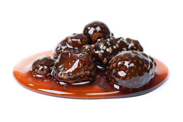 Spill of pine cone jam
