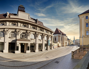 Olomouc - baroque pearl of Moravia, Republic square with museum of Homeland studies and museum of art