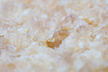 one macro shot synthetic rubber sample obtained as a result of a complex polymer chemical reaction