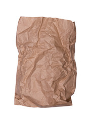 Crumpled paper bag