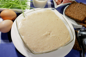 Assiette de Soupe de pain brulé