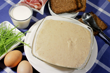 Assiette de Soupe de pain brulé