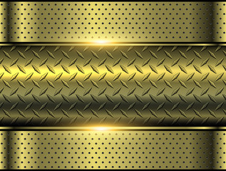 Background gold metallic 3d chrome