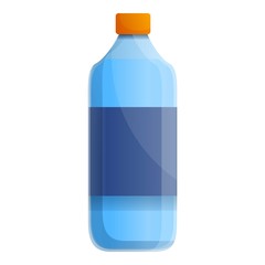 Hiking water bottle icon. Cartoon of hiking water bottle vector icon for web design isolated on white background