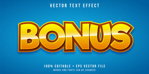 Editable text effect - game bonus style
