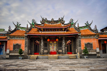 Fototapeta premium Traditional taiwanese historical family house in buddhist style