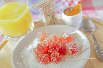 Pâte de fraise au sucre blanc