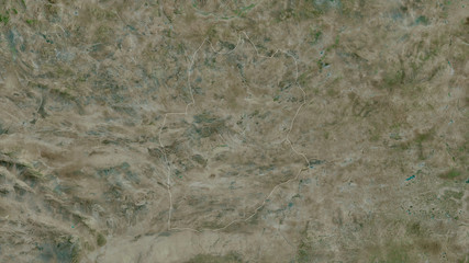 Dornogovi, Mongolia - outlined. Satellite